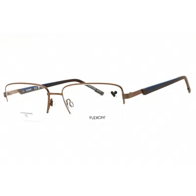 Flexon Men's Black Rectangular Eyeglass Frames H6084