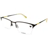 Flexon Men's Brown Rectangular Eyeglass Frames E1130