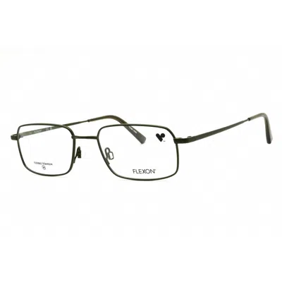 Flexon Men's Green Rectangular Eyeglass Frames H6074
