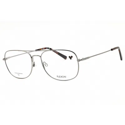 Flexon Men's Grey Oval Eyeglass Frames H6066