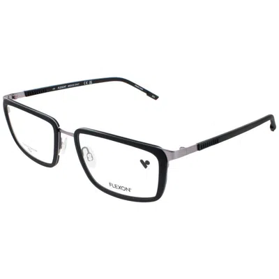 Flexon Men's Gunmetal Rectangular Eyeglass Frames E1138