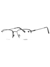 Flexon Men's Rectangular Metal Eyeglasses -  H6041 In Black