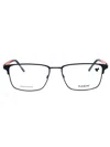 Flexon Men's Rectangular Metal Eyeglasses In Red