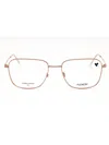 Flexon Modern Rectangular Eyeglasses For Unisex In Gold