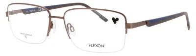 Flexon Optical Glasses Matte Coffee In Brown