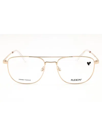 Flexon Premium Aviator Eyeglasses For Men -  H6072n In Gold