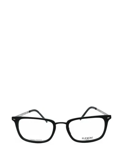 Flexon Rectangle-frame Glasses In Black