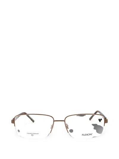 Flexon Rectangle-frame Glasses In Black