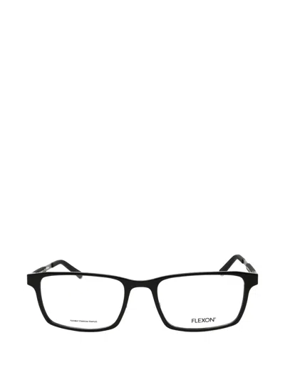 Flexon Rectangle-frame Glasses In Black