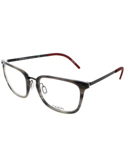 Flexon Sleek Acetate Eyeglasses B2020 - Unisex Design In Gray