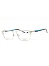 Flexon Sleek Rectangular Eyeglasses For Men In Silver