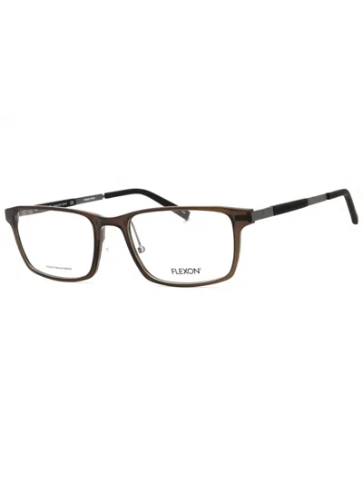 Flexon Sleek Rectangular Eyeglasses For Men In Brown