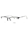 Flexon Sleek Rectangular Eyeglasses For Men In Black