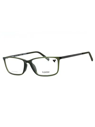Flexon Sleek Rectangular Men's Eyeglasses In Black