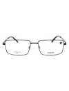 Flexon Sleek Titanium Rectangular Men's Eyeglasses In Black