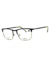 Flexon Stylish Rectangular Metal Eyeglasses For Men In Black