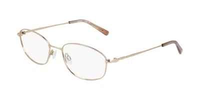 Flexon W3039 N 710 Men's Glasses Gold Size 53 - Free Lenses - Blue Light Block Available In Shiny Gold