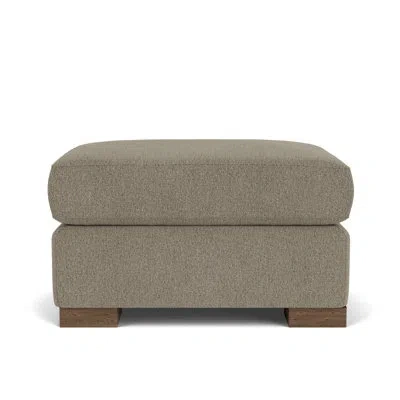 Flexsteel 31" Wide Square Standard Ottoman In Dove 100% Polyester