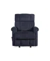 Flexsteel 34" Clint Match Gliding Recliner In Blue