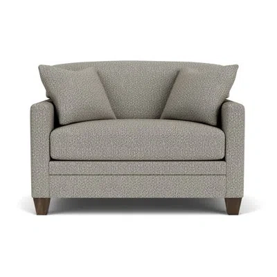 Flexsteel 36" W Chair And A Half In Gray Polypropylene,olefin