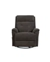 Flexsteel 38" Sophia Swivel Gliding Recliner In Gray