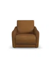Flexsteel 41" Leather Brinley Power Incliner In Brown