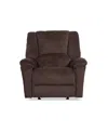 Flexsteel 44" Preston Power Gliding Recliner With Power Headrest Lumbar In Brown