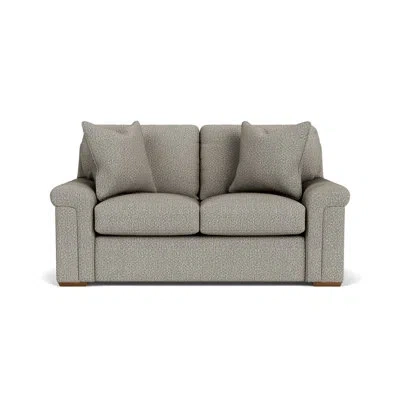 Flexsteel 66" Rolled Arm Loveseat In Gray Polypropylene,olefin