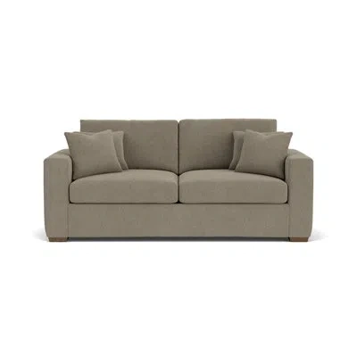 Flexsteel 83" Square Arm Sofa In Dark Gray Polypropylene,olefin