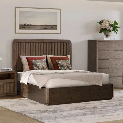 Flexsteel Athens Panel Bed 3pc Set In Brown