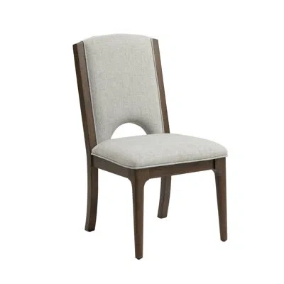 Flexsteel Athens Upholstered Dining Chair (set Of 2) In Brown;dark Brown Wood;brown Wood