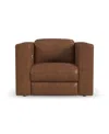 Flexsteel Austin 42" Chestnut Leather Power Recliner With Power Headrest