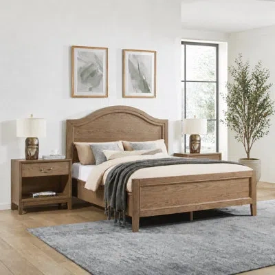 Flexsteel Bartlett 3pc Bedroom Set In Brown