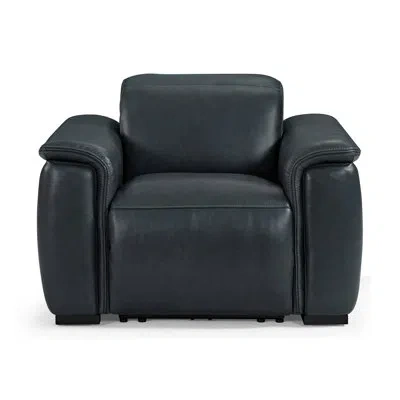 Flexsteel Caldwell Power Recliner With Power Headrest In Blue