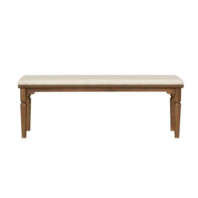 Flexsteel Camellia Bench In Brown