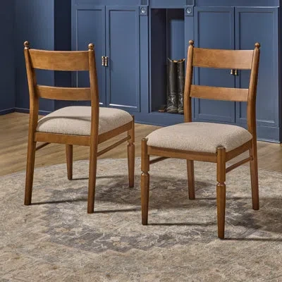 Flexsteel Camellia Upholstered Dining Chair (set Of 2) In Brown