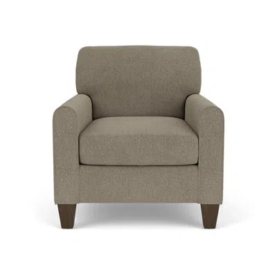 Flexsteel Cornesia 33" Wide Armchair With Mailbox Arm In Dove Polypropylene