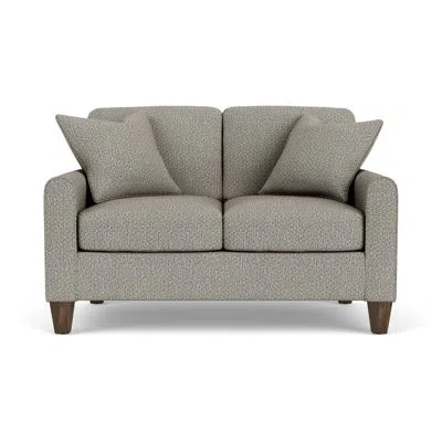 Flexsteel Cornesia 57" Loveseat With Mailbox Arm In Quarry Polypropylene,olefin
