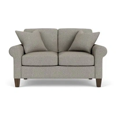 Flexsteel Cornesia 61" Loveseat With Sock Arm In Quarry Polypropylene,olefin