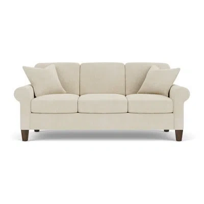 Flexsteel Cornesia 85'' Sofa Wih Sock Arm In Shell 100% Polyester
