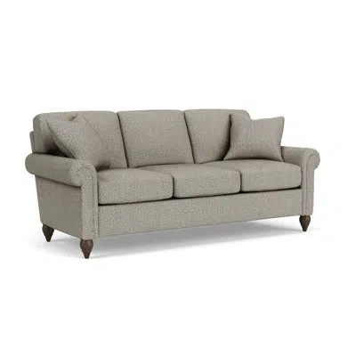 Flexsteel Cornesia 86'' Sofa With Roll Arm In Quarry Polypropylene,olefin