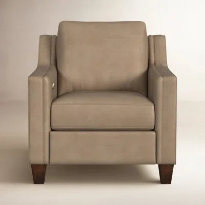Flexsteel Finnegan Power Incliner In Finnegan Cream Genuine Leather