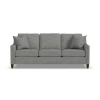 Flexsteel Finnegan Sofa In Pebble Silver Polyester Blend