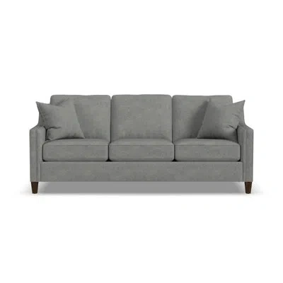 Flexsteel Finnegan Sofa In Pebble Silver Polyester Blend