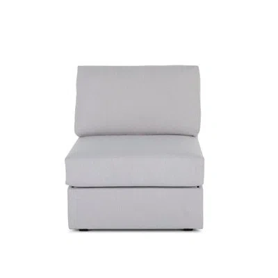Flexsteel Flex Armless Chair In Frost Light Gray