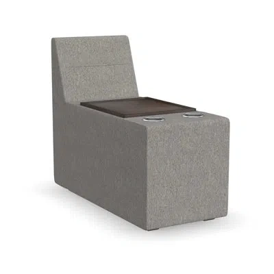 Flexsteel Flex Storage Smart Hub For Flex Sectional In Gray Polyester Blend