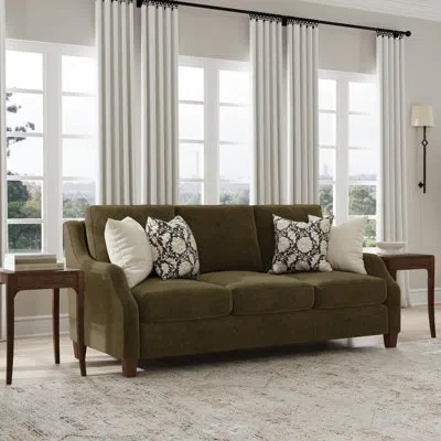 Flexsteel Gianna Three Seat Sofa In Green