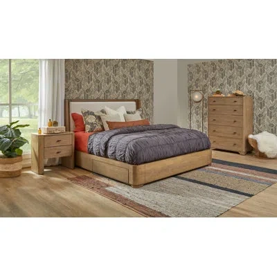 Flexsteel Haven 3 Piece Bedroom Set In Brown