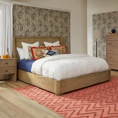 Flexsteel Haven Panel Bed In Brown