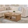 Flexsteel Haven Rectangular Coffee Table With Casters In Brown